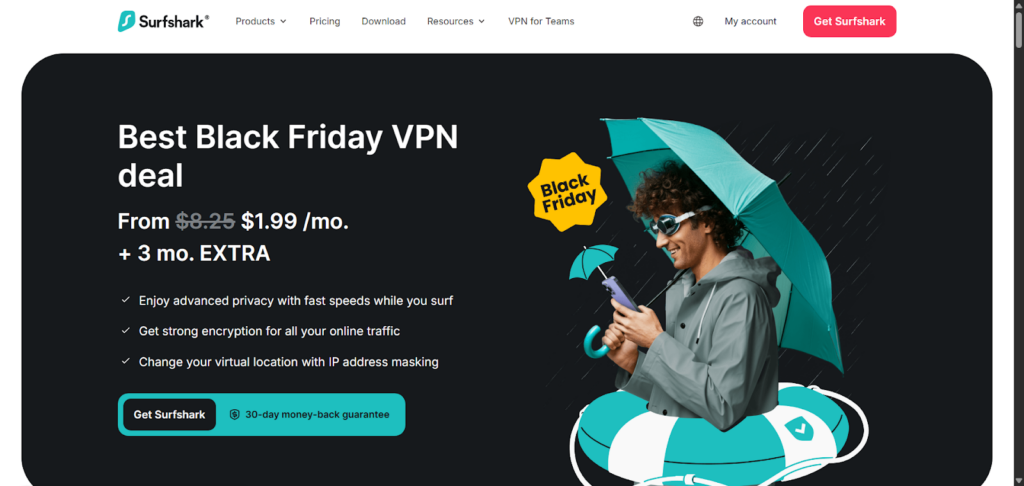 Surfshark black friday deals