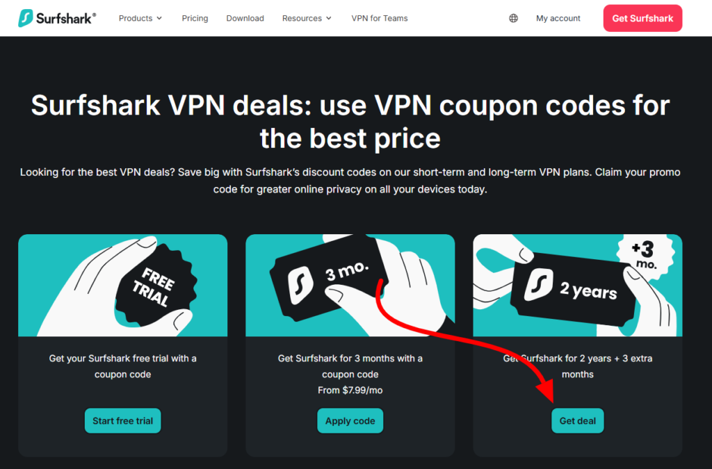 Surfshark deals-and-coupons